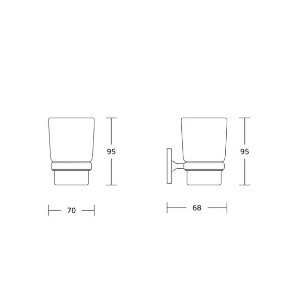 Kartell Plan Tumbler And Holder - Chrome - Image 2