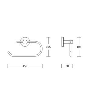 Kartell Plan Toilet Roll Holder - Chrome - Image 2