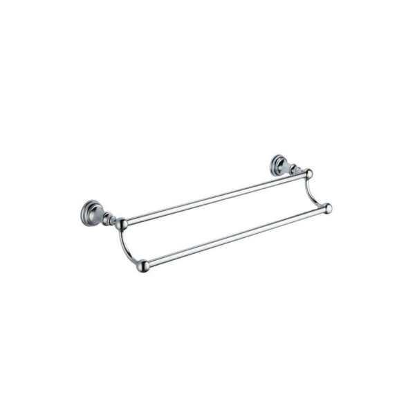 Kartell Astley Double Towel Bar - 664mm Long - Chrome