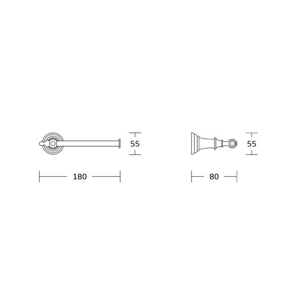 Kartell Astley Open Toilet Roll Holder - Chrome - Image 2