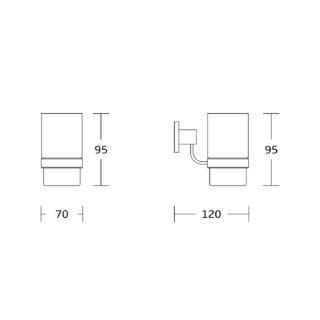Kartell Pure Tumbler And Holder - Chrome - Image 2