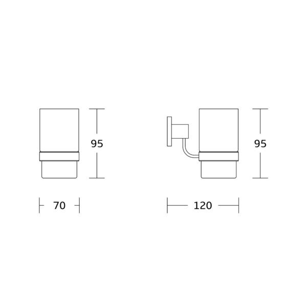 Kartell Pure Tumbler And Holder - Chrome - Image 2
