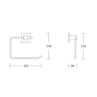 Kartell Pure Toilet Roll Holder - Chrome - Image 2