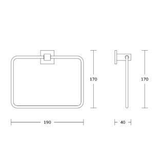 Kartell Pure Towel Ring - Chrome - Image 2