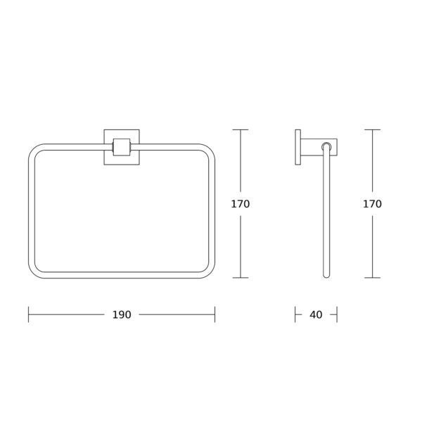 Kartell Pure Towel Ring - Chrome - Image 2