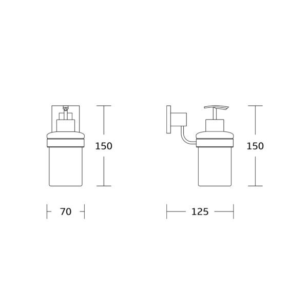 Kartell Pure Soap Dispenser And Holder - Chrome - Image 2