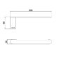 Kartell Nero Single Towel Rail - Matt Black - Image 2