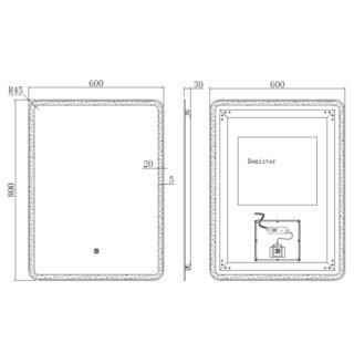 Kartell Alder LED Illuminated Mirror - Image 3