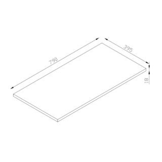 Scudo Delta Double Towel Rail - 600mm Long - Chrome - Image 3