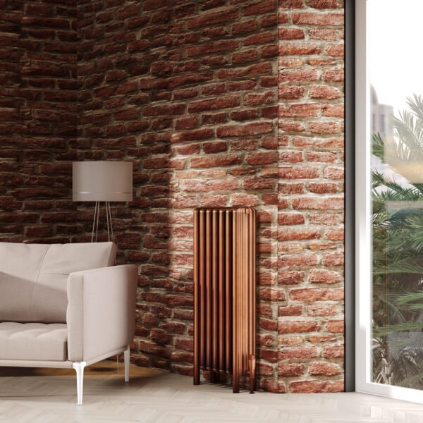 Kartell Niagara Vertical Column Radiator - Antique Brass