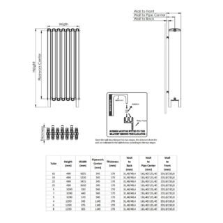Kartell Niagara Vertical Column Radiator - Antique Brass - Image 2