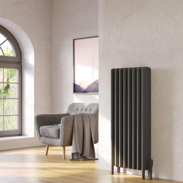 Kartell Niagara Vertical Column Radiator - Grey