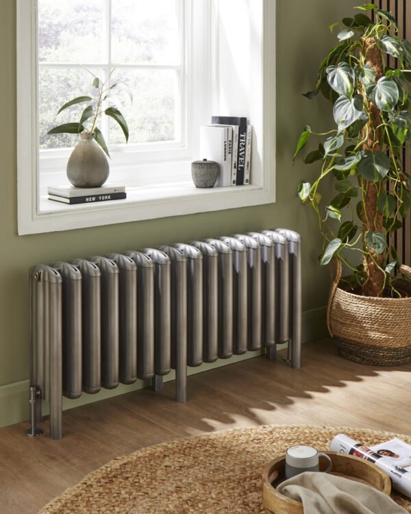 Kartell Niagara Column Radiator - 16 Section - 490mm X 1025mm - Antique Silver