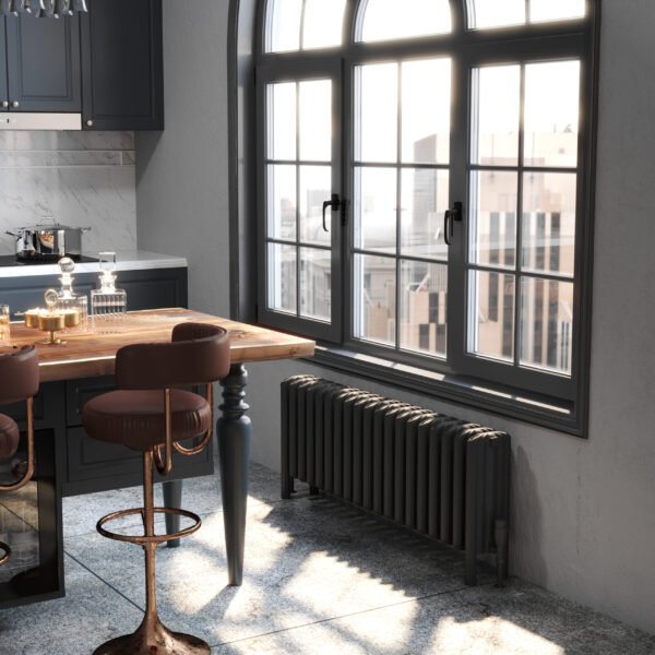 Kartell Niagara Horizontal Column Radiator - Grey