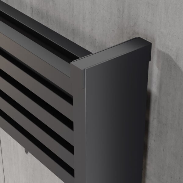 Kartell Nova Flat Panel Horizontal Designer Radiator - Grey - Image 2
