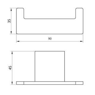Scudo Alpha Robe Hook - Chrome - Image 2