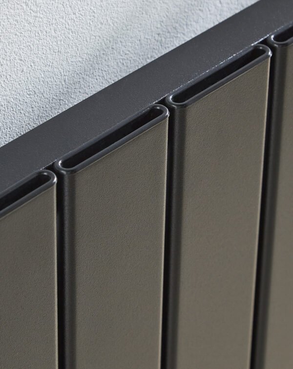 Kartell Victoria Single Panel Vertical Designer Radiator - Black - Image 2
