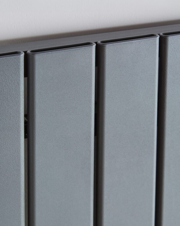 Kartell Victoria Single Panel Vertical Designer Radiator - Grey - Image 2