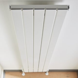 Kartell Victoria Single Panel Vertical Designer Radiator - White - Image 2