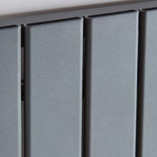 Kartell Victoria Single Panel Horizontal Designer Radiator - Grey - Image 2