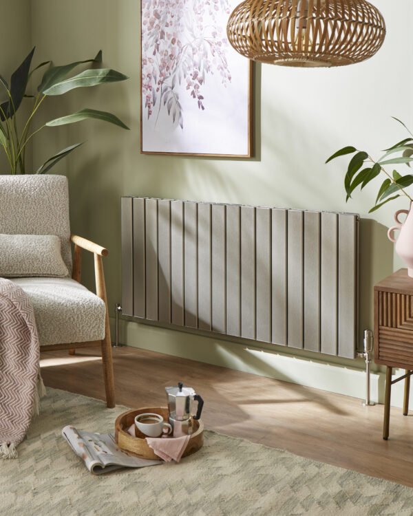 Kartell Victoria Single Panel Designer Horizontal Radiator - Inox