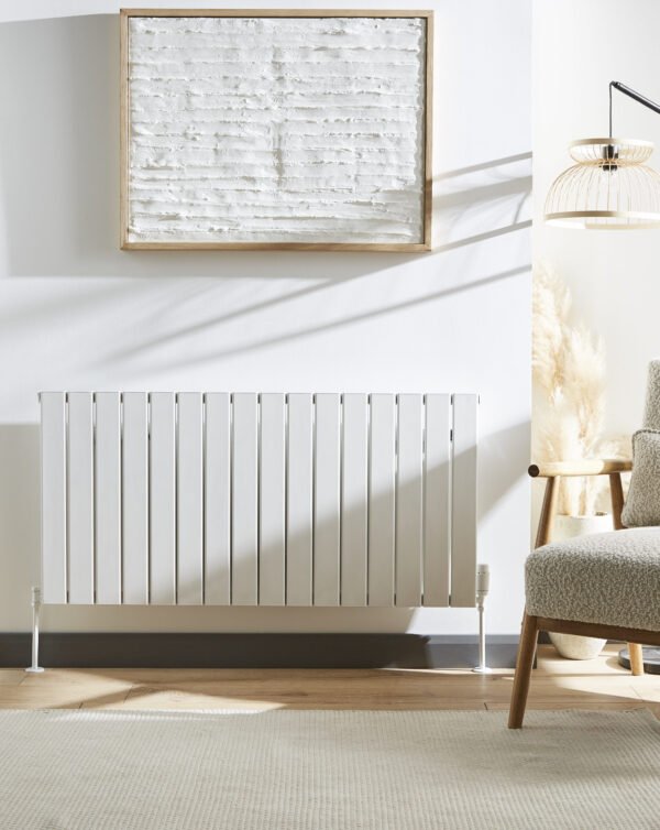 Kartell Victoria Single Panel Horizontal Designer Radiator - White