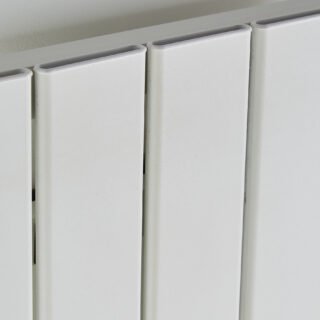 Kartell Victoria Single Panel Horizontal Designer Radiator - White - Image 2