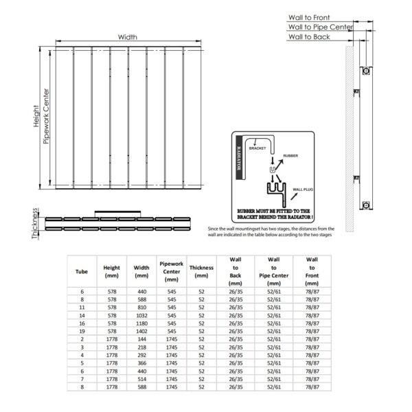 Kartell Victoria Double Panel Vertical Designer Radiator - Bronze - Image 3