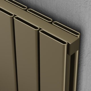 Kartell Victoria Double Panel Horizontal Designer Radiator - Bronze - Image 2