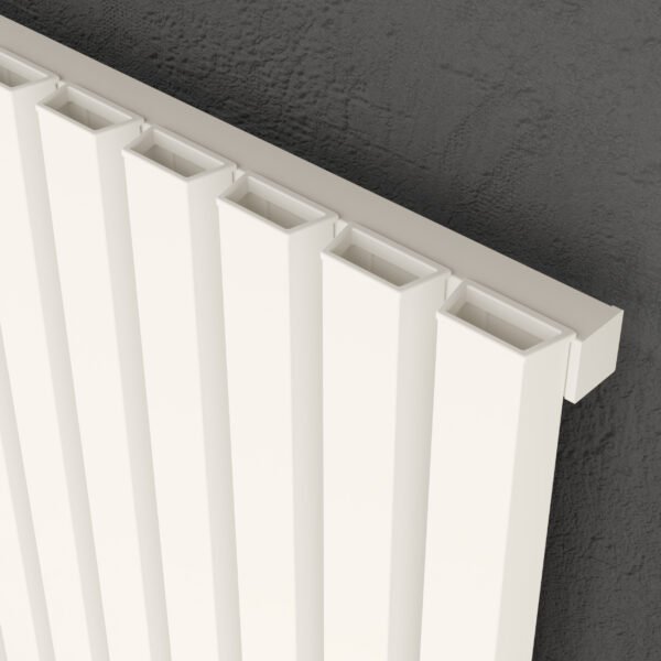 Kartell Hamilton Single Panel Horizontal Designer Radiator - White - Image 2