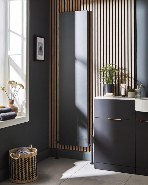 Kartell Brampton Vertical Designer Radiator - Grey