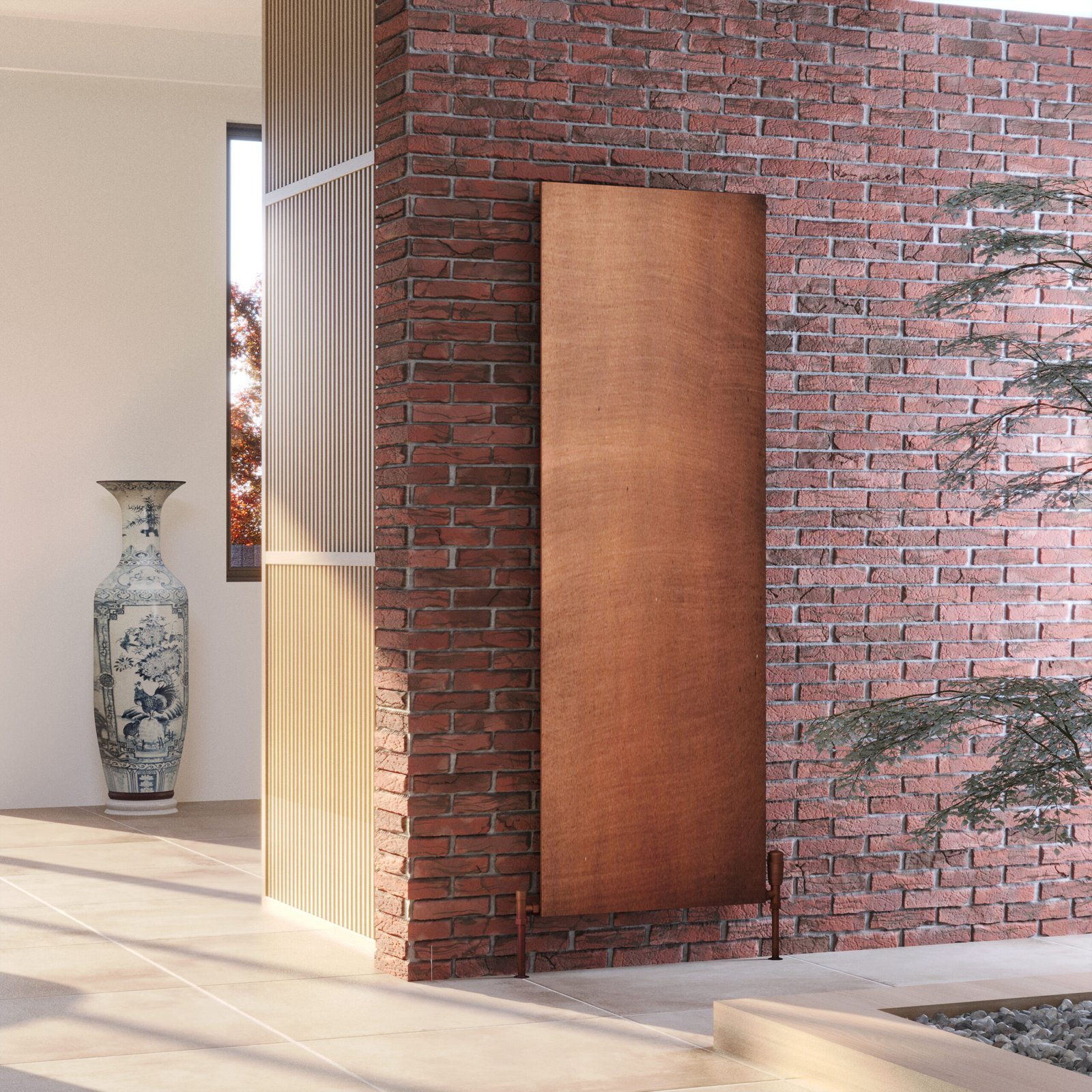 Kartell Brampton Designer Radiator - 1775mm X 608mm - Antique Copper