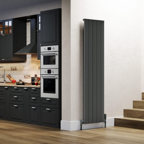 Kartell Allegro Single Panel Vertical Designer Radiator - Grey