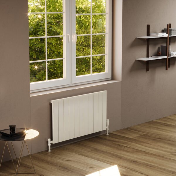Kartell Allegro Single Panel Horizontal Designer Radiator - White