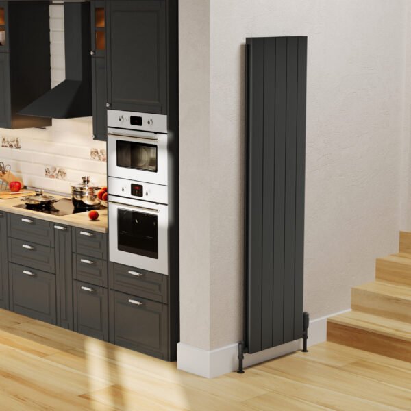 Kartell Allegro Double Panel Vertical Designer Radiator - Grey