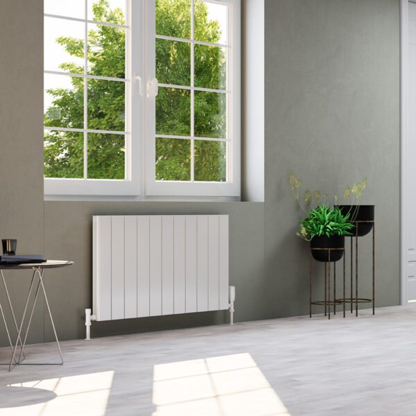 Kartell Allegro Double Panel Horizontal Designer Radiator - White