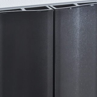 Kartell Vancouver Single Panel Vertical Designer Radiator - Black - Image 2