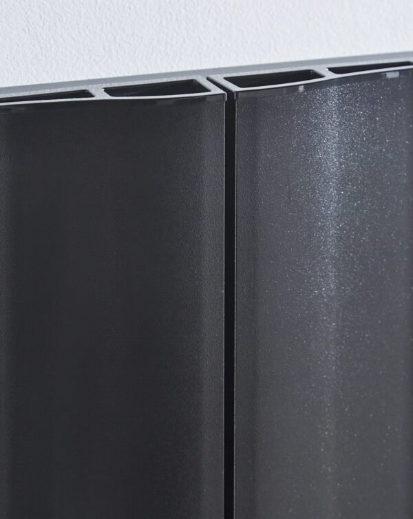 Kartell Vancouver Single Panel Vertical Designer Radiator - Black - Image 2
