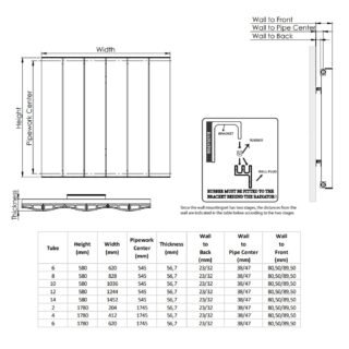 Kartell Vancouver Single Panel Vertical Designer Radiator - White - Image 3