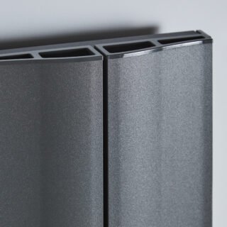 Kartell Vancouver Single Panel Vertical Designer Radiator - Grey - Image 2