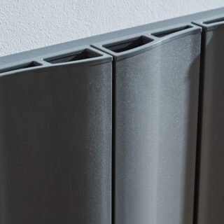 Kartell Vancouver Single Panel Horizontal Designer Radiator - Grey - Image 2