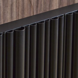 Kartell Quebec Single Panel Vertical Designer Radiator - Black - Image 2