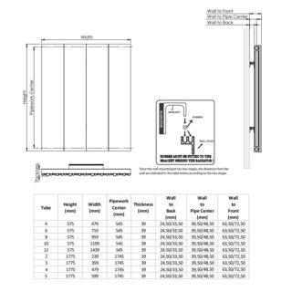Kartell Quebec Single Panel Horizontal Designer Radiator - Bronze - Image 3