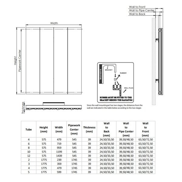 Kartell Quebec Single Panel Horizontal Designer Radiator - Grey - Image 3