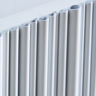 Kartell Quebec Single Panel Vertical Designer Radiator - White - Image 2