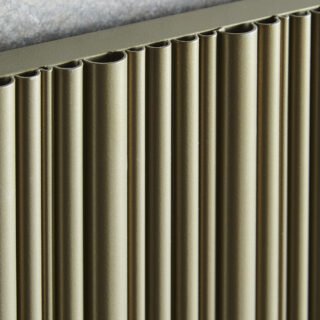 Kartell Quebec Single Panel Horizontal Designer Radiator - Bronze - Image 2