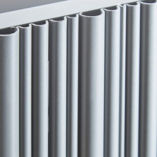 Kartell Quebec Single Panel Horizontal Designer Radiator - Grey - Image 2