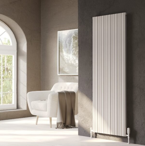 Kartell Quebec Double Panel Vertical Designer Radiator - White