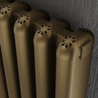 Kartell Calgary Vertical Designer Column Radiator - Bronze - Image 2