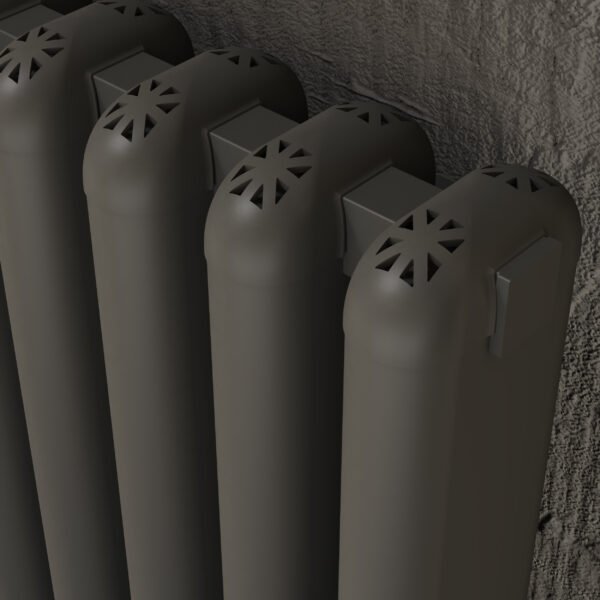 Kartell Calgary Vertical Designer Column Radiator - Grey - Image 2